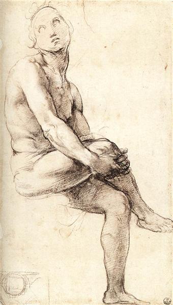 Study for Adam, 1509 - Рафаэль Санти