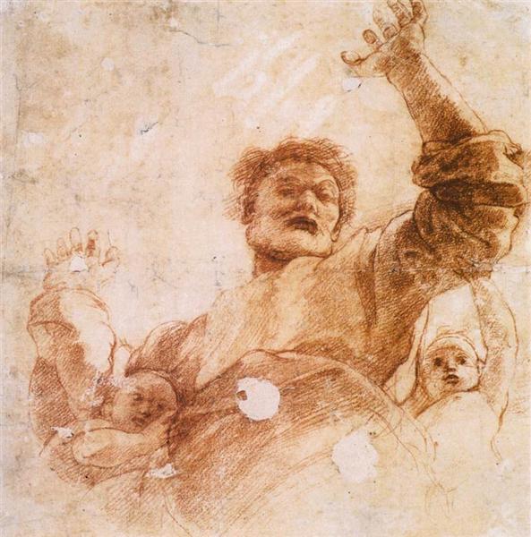 Study of God the Father, 1515 - Рафаэль Санти