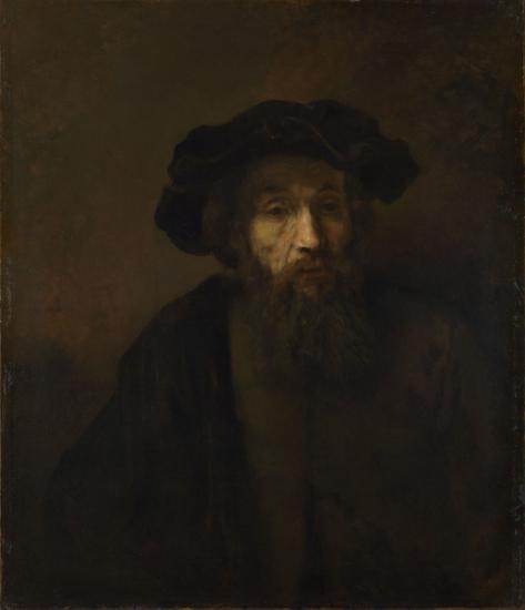 A Bearded Man in a Cap, 1657 - 林布蘭