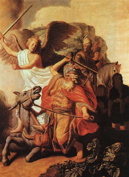 El profeta Balaam y su burra, 1626 - Rembrandt