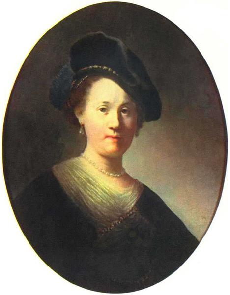 Bust of a Young Woman in a Cap, 1632 - Рембрандт