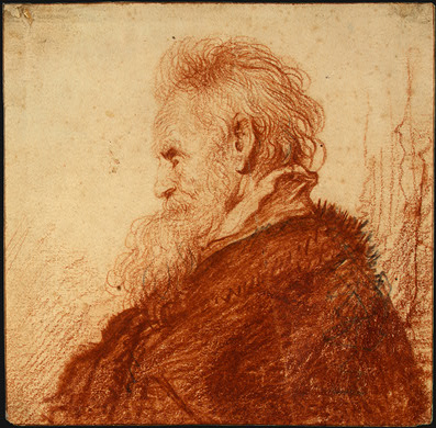 Голова старого, c.1631 - Рембрандт