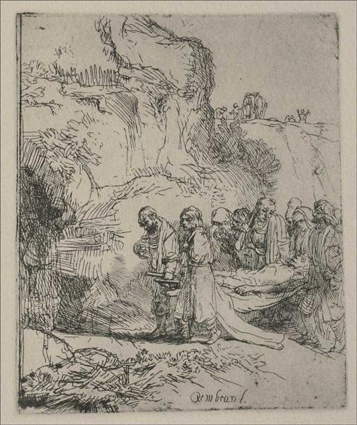 Jesus Christ s Body Carried to the Tomb, 1645 - Рембрандт
