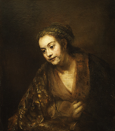Portrait of Hendrickje Stoffels, 1660 - Рембрандт