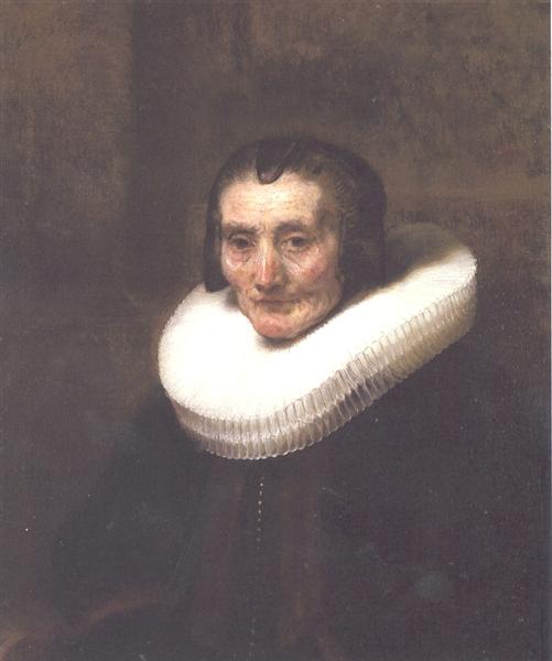 Bruststück von Margaretha de Geer, 1661 - Rembrandt van Rijn