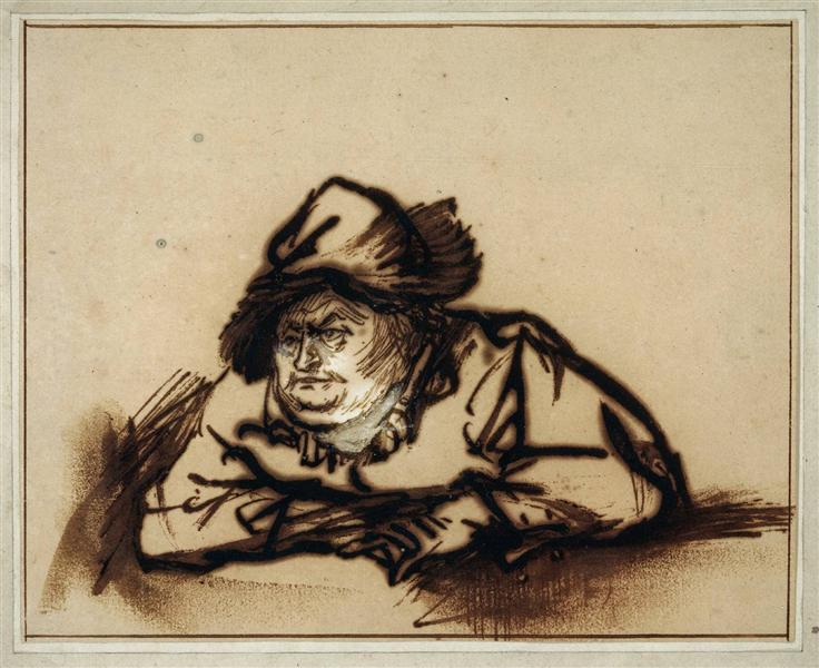 Portrait of Willem Bartholsz. Ruyter, c.1638 - Rembrandt van Rijn