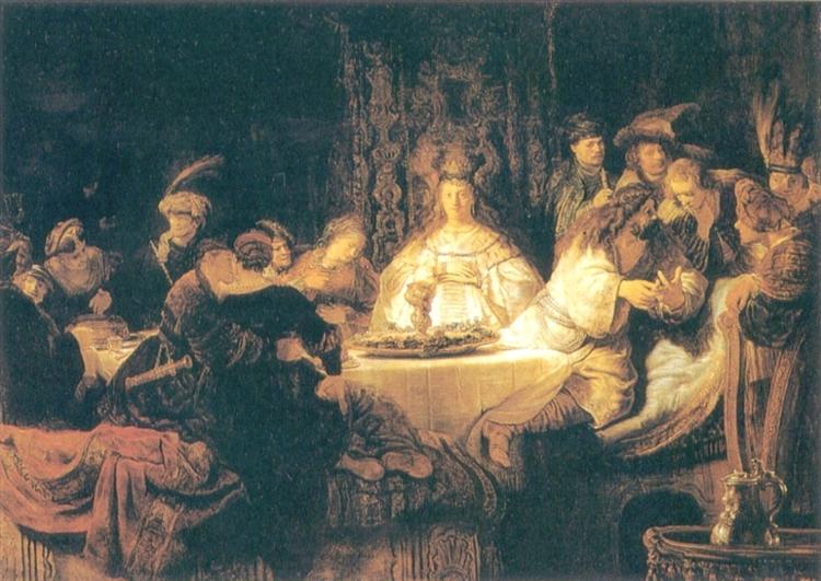 Samson at the Wedding, 1638 - Rembrandt van Rijn