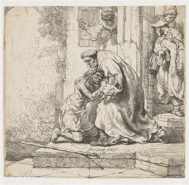 The return of the prodigal son, 1636 - Рембрандт