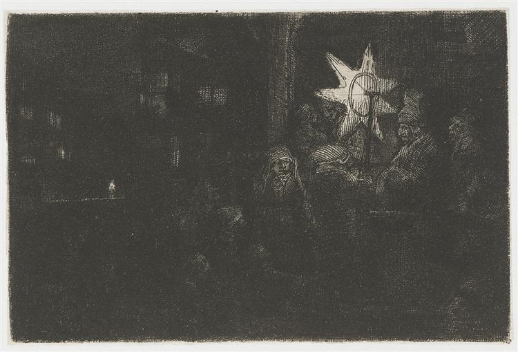 The star of the kings, 1651 - Rembrandt van Rijn