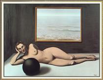 Bather between Light and Darkness - René Magritte