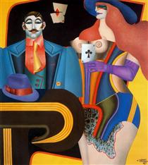 The Ace of Clubs - Richard Lindner