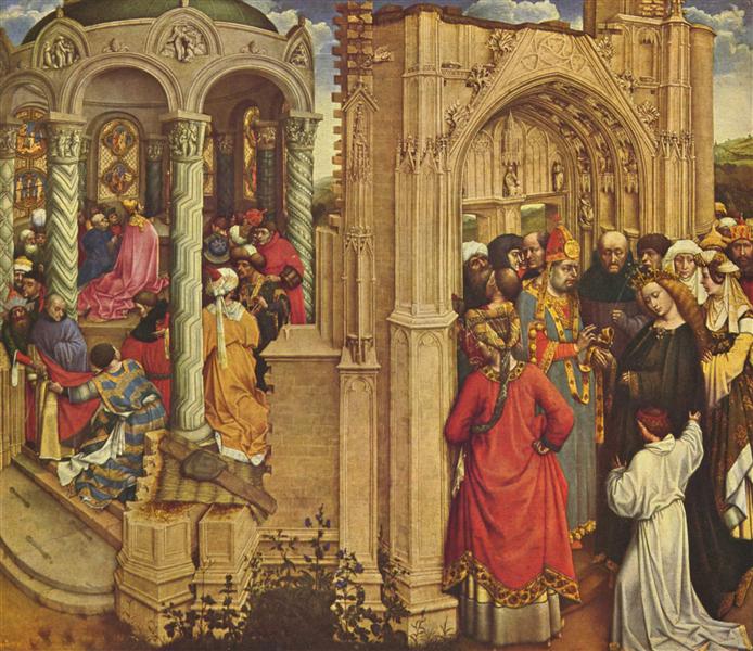 The Nuptials of the Virgin, 1420 - Робер Кампен