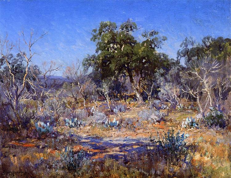 A January Day in the Brush Country, 1922 - Robert Julian Onderdonk