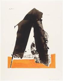 Untitled A (From The Basque Suite) - Robert Motherwell