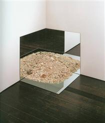 Mirror and Crushed Shells - Robert Smithson