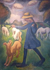 The shepherdess. Spring Marie Child - Roger de La Fresnaye