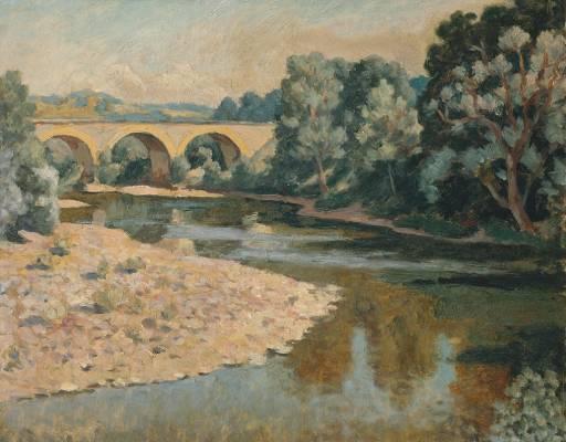 Bridge over the Allier, 1933 - Roger Fry