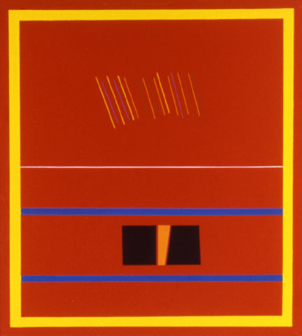 Red Painting For Romania, 1990 - Ronnie Landfield