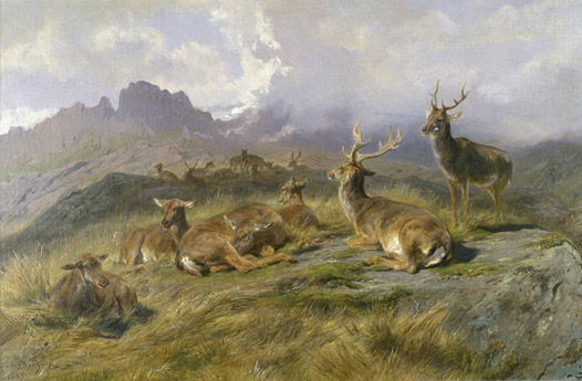 Landscape with Deer, 1887 - Роза Бонер