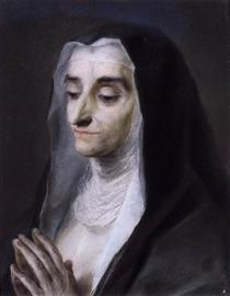 Portrait of Sister Maria Caterina - Розальба Каррьера