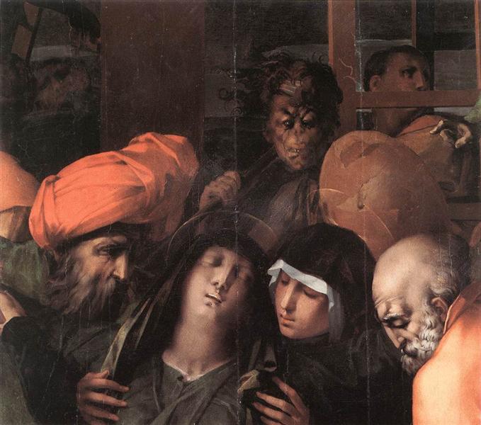 Зняття з хреста (деталі), 1528 - Россо Фйорентино