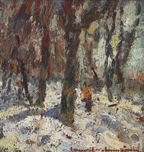 Winter Path Through the Forest - Rudolf Schweitzer-Cumpana