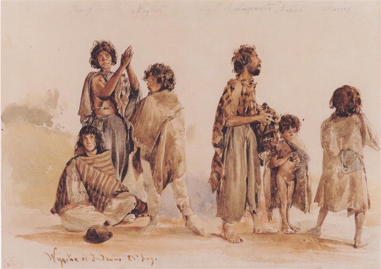 Galician gypsies, 1839 - Рудольф фон Альт
