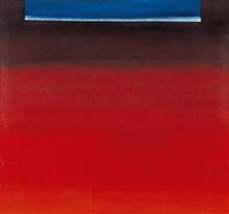 OE 280 (Komposition in Rot mit Weiß und Blau) - Рупрехт Гейгер