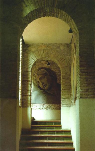 Aurora's Head, After Michelangelo (detail of a Figure on the Grave of Lorenzo Di Medici), 1977 - Salvador Dalí