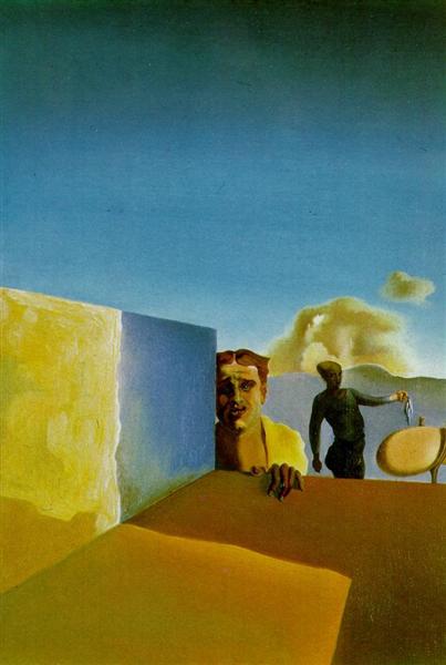 Barber Saddened by the Persistence of Good Weather (The Anguished Barber), 1934 - Salvador Dali
