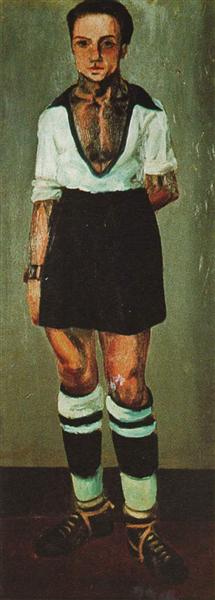Portrait of Jaume Miravidles as a Footballer, 1921 - 1922 - Salvador Dalí