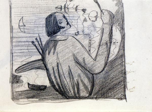 Study for Self-Portrait, 1920 - Salvador Dali
