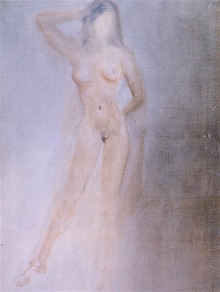 Study of a Female Nude, c.1962 - Сальвадор Далі