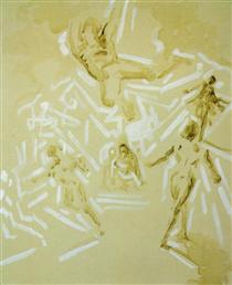 Untitled (Figures, Pieta, Catastrophic Signs) - Salvador Dali