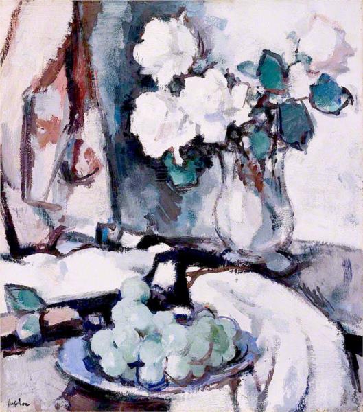 White Roses and Grapes - Samuel Peploe