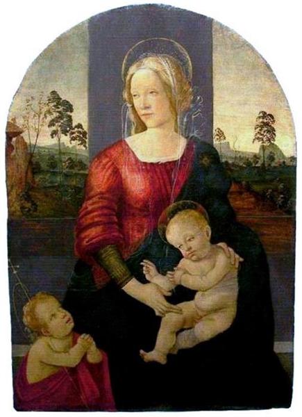 Madonna and Child with St. John the Baptist - Sandro Botticelli
