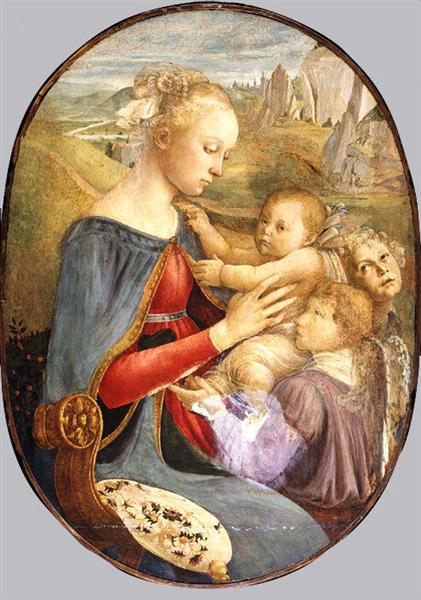 Madonna and Child with Two Angels - Sandro Botticelli