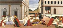 Die drei Wunder des heiligen Zenobius - Sandro Botticelli
