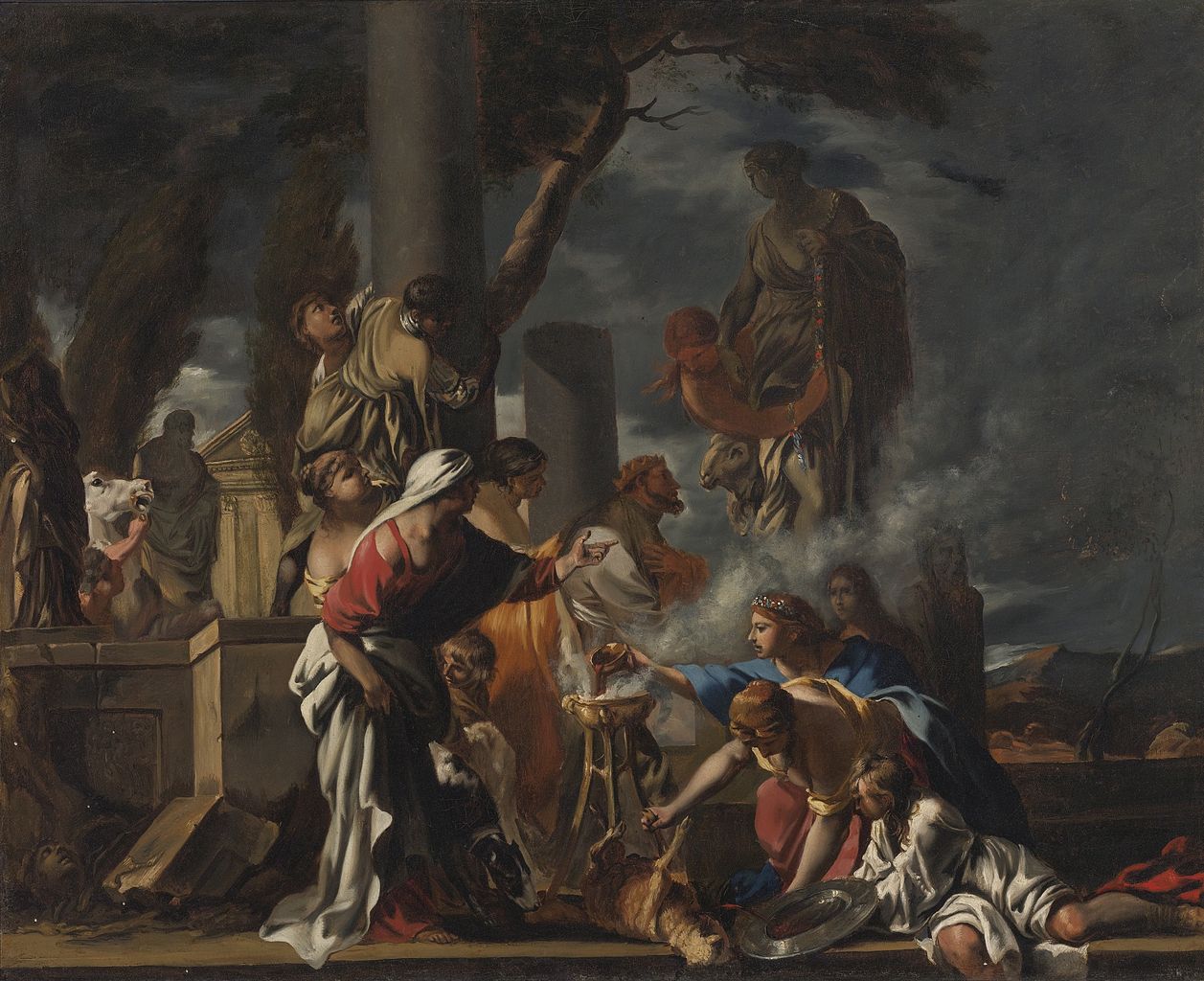 King Solomon Sacrificing to the Idols - Sebastien Bourdon - WikiArt.org ...