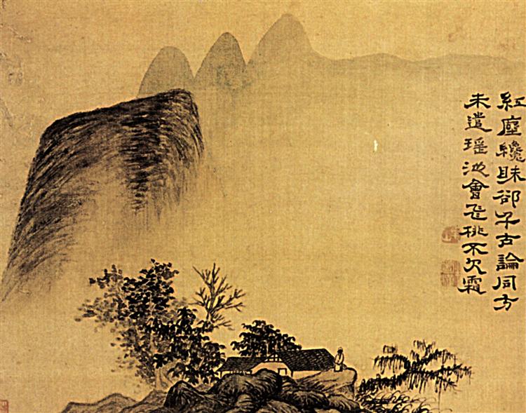 The Hermitage at the foot of the mountains, 1695 - Shitao