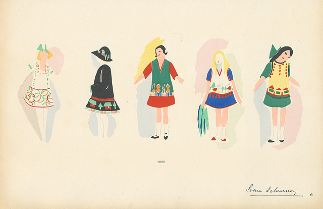 sonia delaunay clothing Sonia Delaunay's clothing sketches