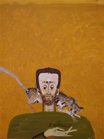 The Man with Cat and Dragonfly - Sorin Ilfoveanu