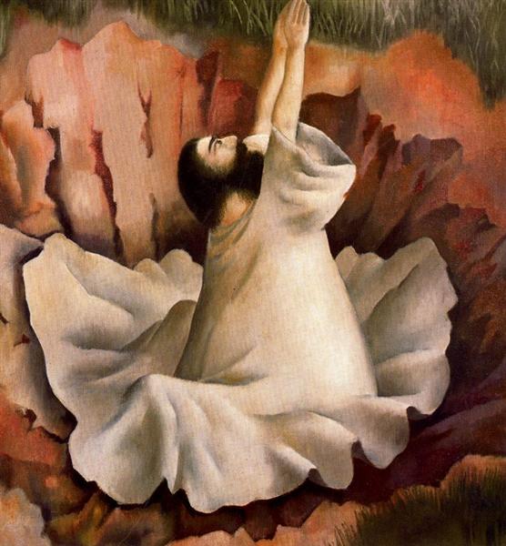 Christ in the Wilderness - Driven by the spirit - Stanley Spencer