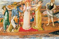 Christ Preaching at Cookam Regatta: Listening from Punts - Stanley Spencer