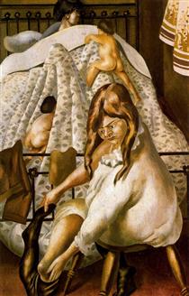 Going to Bed - Stanley Spencer