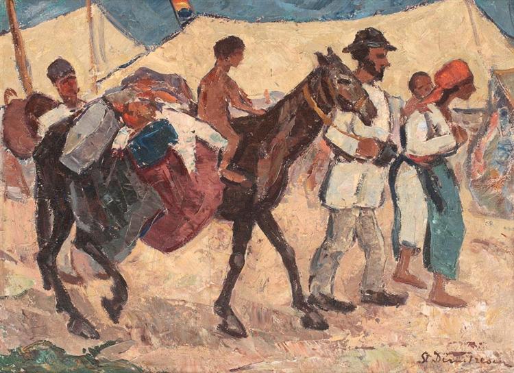 At the Market, 1925 - Штефан Димитреску