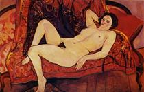 Nude on the sofa - Сюзанна Валадон