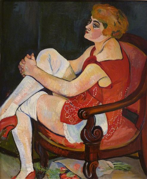 Women in white stockings, 1924 - Сюзанна Валадон