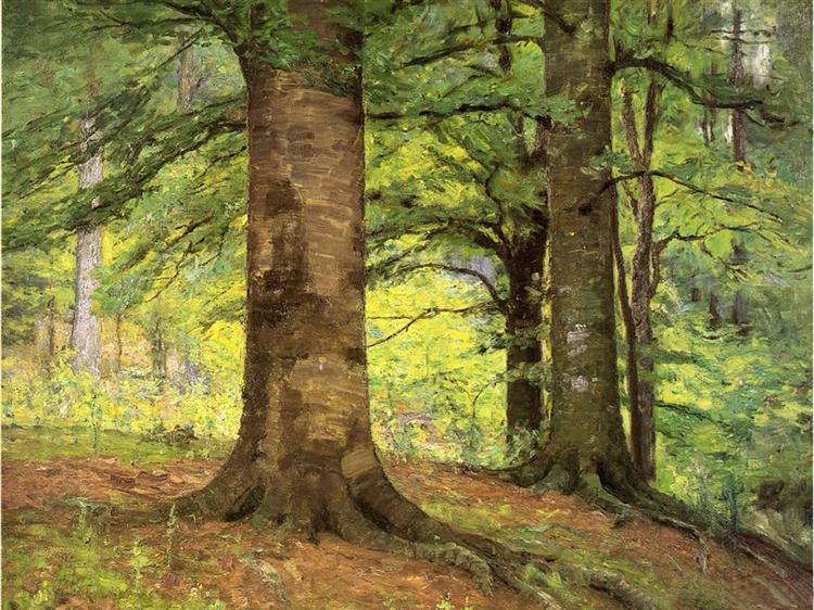 Beech Trees, 1895 - Теодор Клемент Стил
