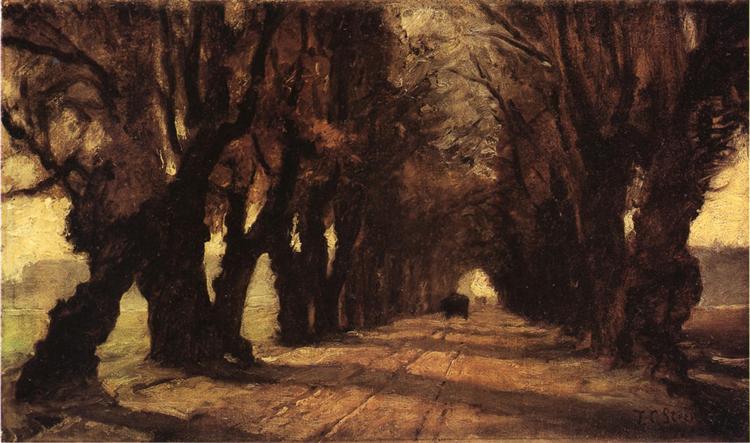 Road to Schleissheim, 1882 - Теодор Клемент Стіл